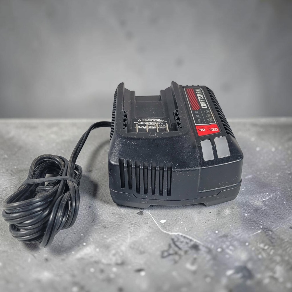Craftsman CMCB102 V12 V20 Lithium Ion Battery Charger Black TESTED Good Tool